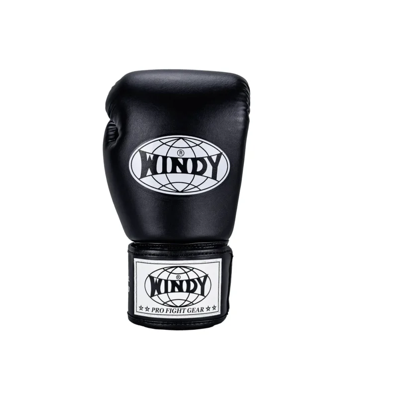 Windy Training Boxing Gloves Black front view