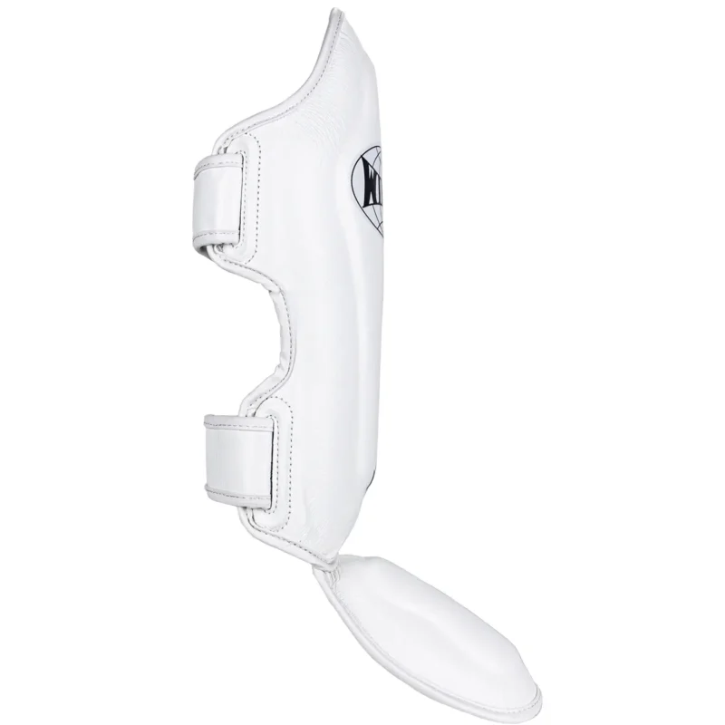 Windy Muay Thai shin guards white right side view