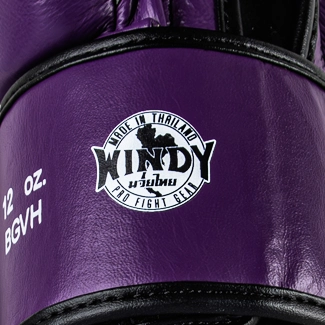Windy Boxing Glove Purple Authentic Tag