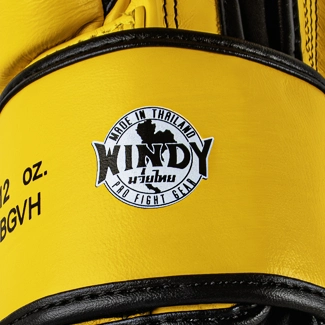 Windy Boxing Glove Yellow Authentic Tag