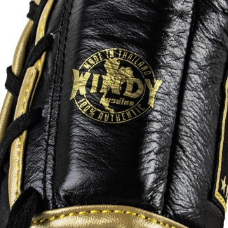 Windy Lace Up Glove Black Gold Authentic Tag